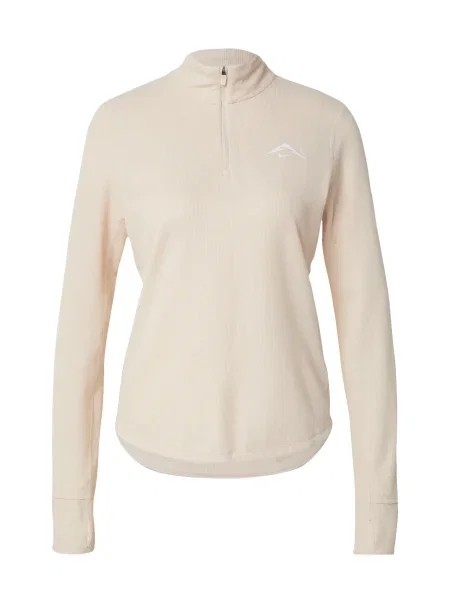 NIKE Hanorac sport TRAIL / perlat alb