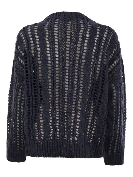 Pulover Brunello Cucinelli business lung albastru
