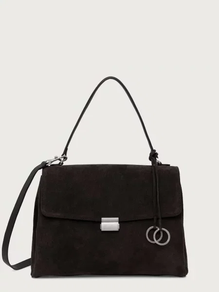 Marc O'Polo чанта tote дамска от кожа кафяво