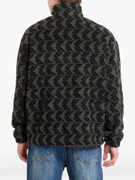 Pulover Karl Kani din fleece negru