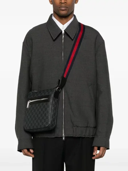 Geantă crossbody Gucci din canvas negru