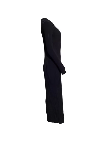 Rochie maxi Max Mara tricotate lungă de costum negru