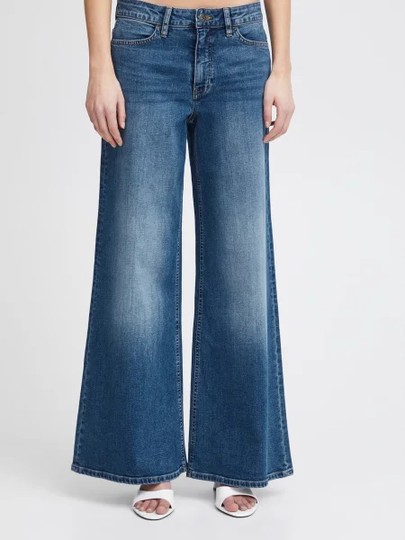 ICHI Jeans TWIGGY denim albastru