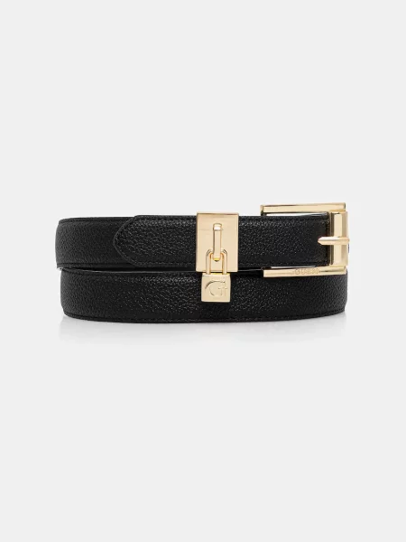 Cu centură curea Guess negru