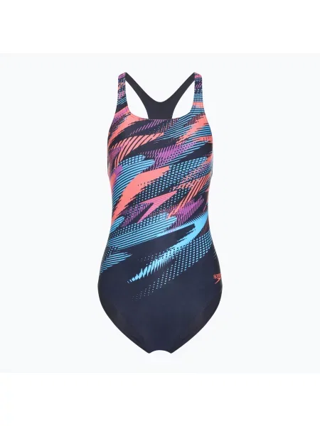 Jednodílné plavky Speedo Digital Placement Medalist zoom boom/true navy modré