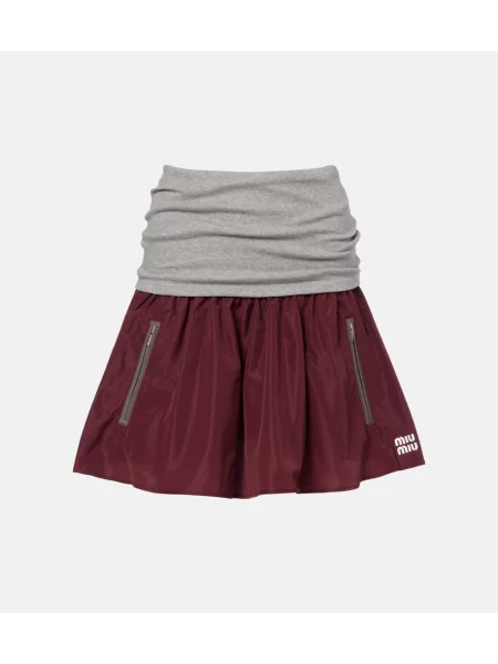 Fustă Miu Miu bordo