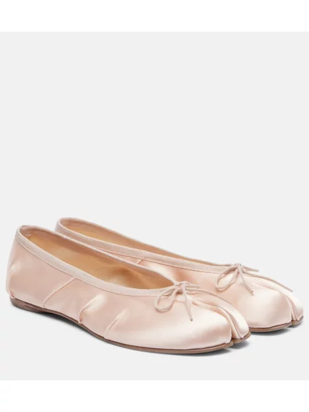 Satenaste balerinke Maison Margiela roza