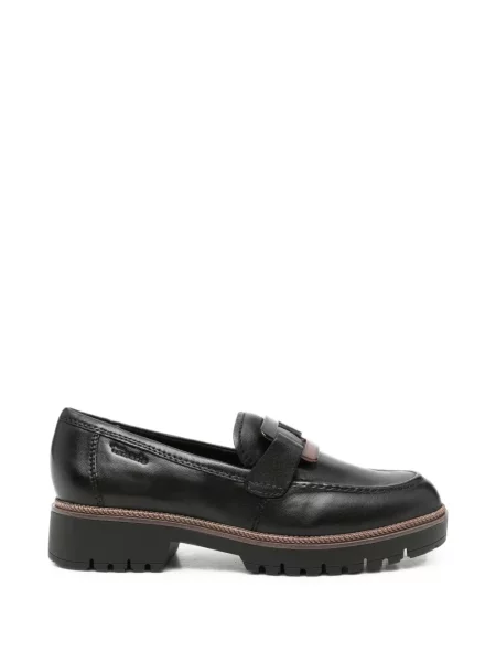 Pantofi loafer Tamaris cu cataramă chunky negru