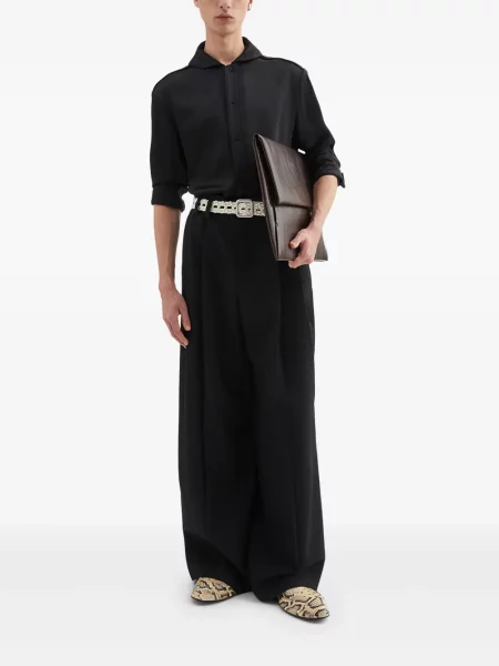 Pantaloni Jil Sander plisate negru