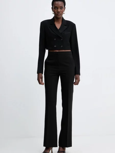 Піджак Fracomina двобортний однотонний чорний