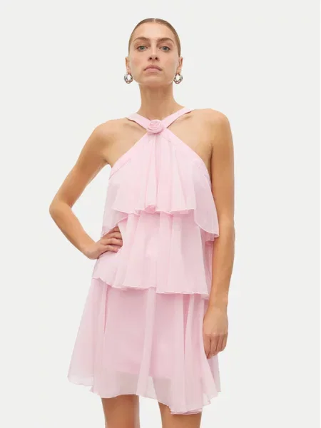 Vero Moda Koktel haljina Felicia ružičasta
