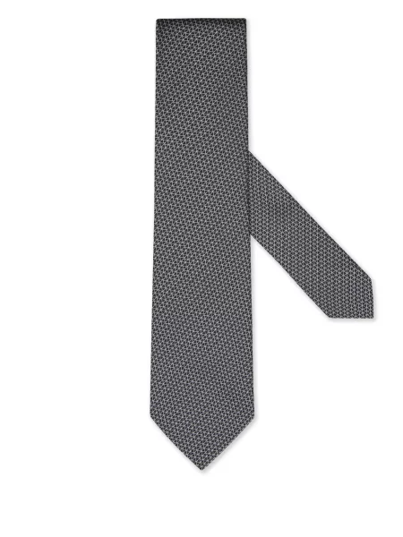 Cravată Zegna de mătase albastru