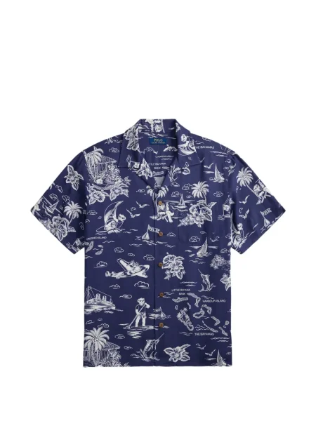 Ριγέ δερμάτινος κάλτσες Polo Ralph Lauren με κορδόνι μαύρο
