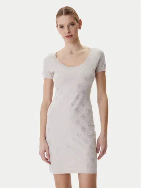 Guess Трикотажна сукня бежевий