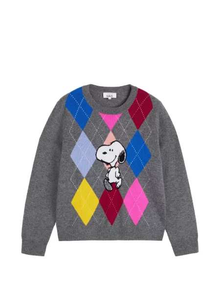 Pulover Chinti & Parker cu model argyle gri