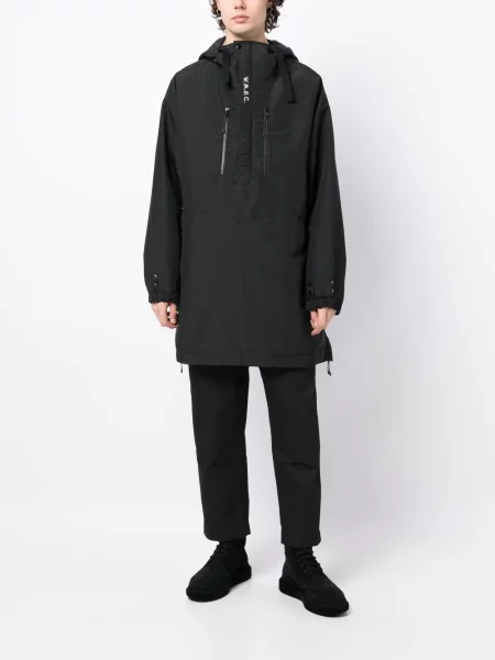 Pusiau užtrauktukas striukė White Mountaineering izoliuoti balta