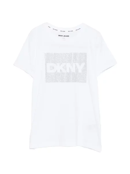 Stras tricou Dkny alb