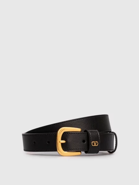 Шкіряний Valentino чорний