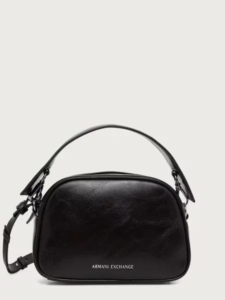 Armani Exchange geantă crossbody pentru femei cu imitație de piele maro