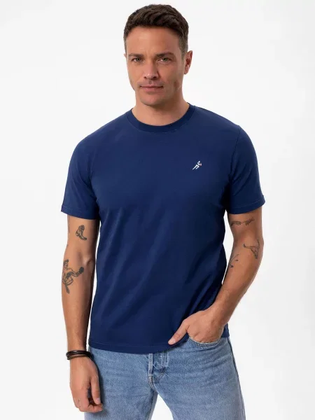 Moxx Paris Tricou bleumarin alb