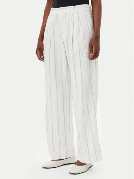 Gap Pantaloni din Écru Wide Leg