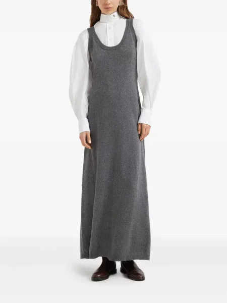 Rochie Brunello Cucinelli tricotate gri