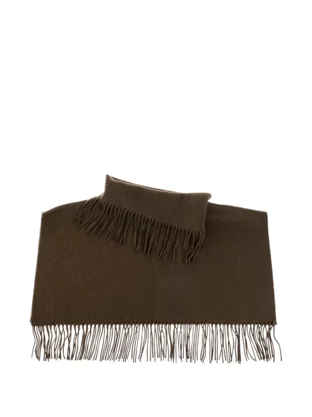 Fular By Malene Birger cu franjuri verde