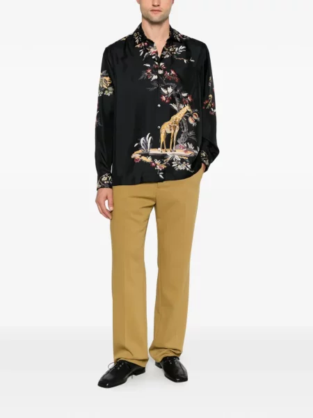 Cămașă Etro cu model floral cu imagine negru