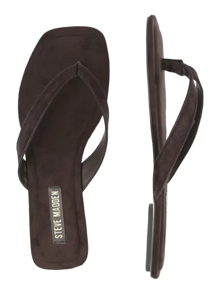 Steve Madden șlapi pentru femei din piele întoarsă Trella maro