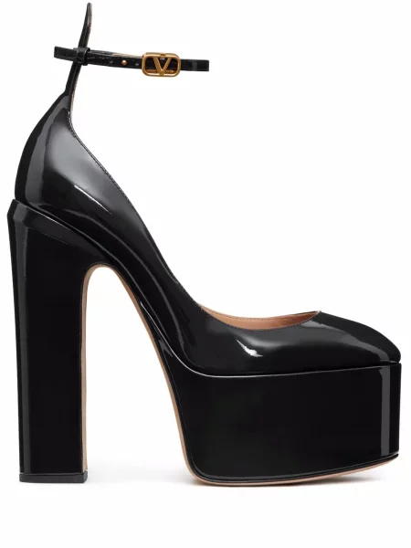Pantofi cu toc Valentino Garavani cu platformă negru