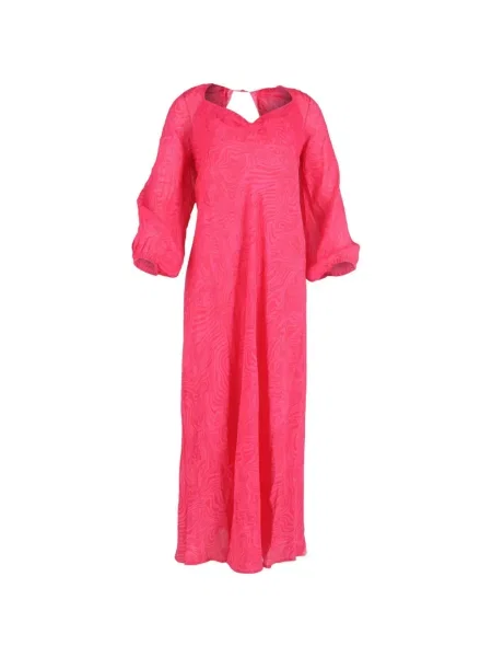 Rochie midi Rixo cu imagine până la genunchi de costum roz