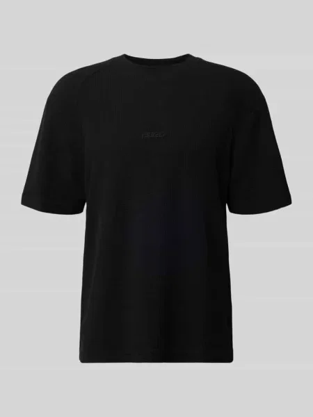 T-shirt o kroju regular fit z czystej bawełny model ‘DAFFL’ Hugo czarna