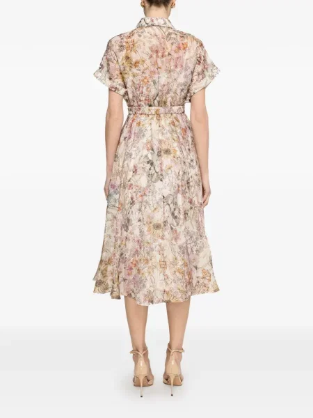 Rochie florală Nissa cu model floral cu imagine
