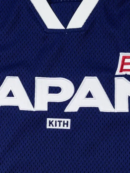 Tricou Kith din jerseu albastru