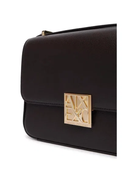 Geantă Armani Exchange din piele maro