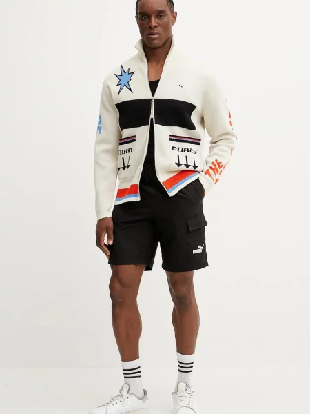PUMA szorty bojówki Essentials 9" z logo Akcesoria S czarny