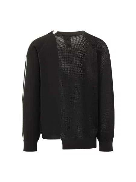 Dzianinowy sweter Y-3 z logo czarny