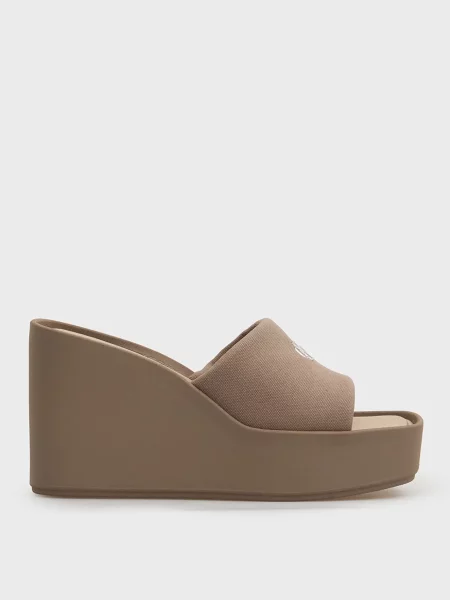 Мюлі Calvin Klein на танкетці бежеві