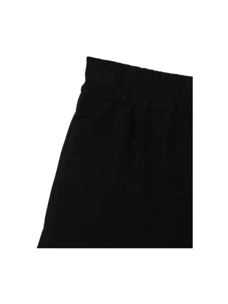 Szorty Emporio Armani z dżerseju czarne