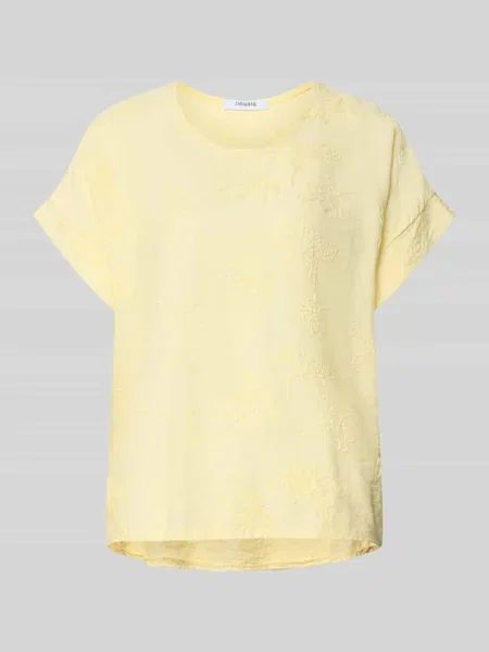 T-shirt o kroju regular fit z mieszanki model Anni' Zabaione