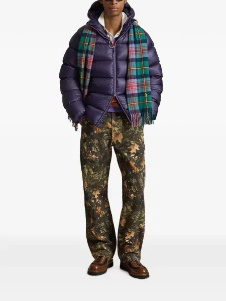 Scurt șapcă Polo Ralph Lauren cu broderie din jerseu maro