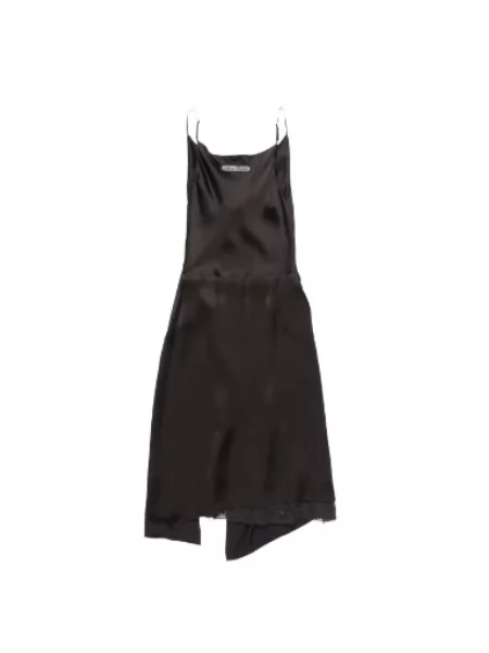 Sukienka midi Acne Studios brązowa