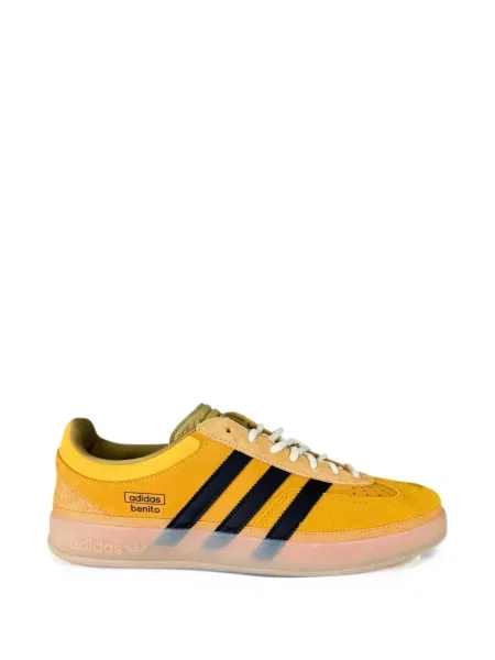 Плетена тениска Adidas жълто