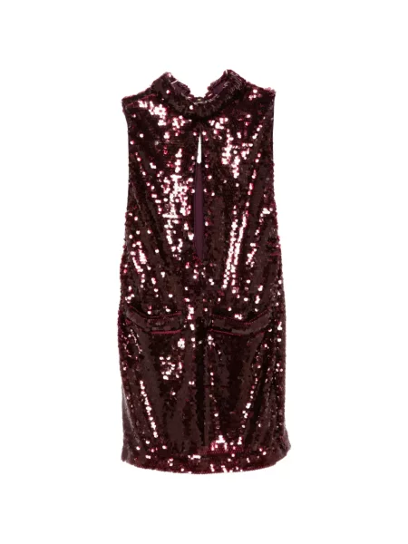 Rochie mini Adriana Degreas cu paiete roșu