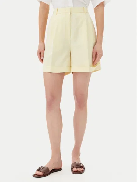 Kratke hlače iz tkanine Tommy Hilfiger rumena