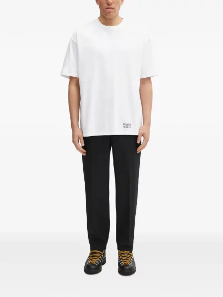 Scurt tricou Wacko Maria tricotate alb