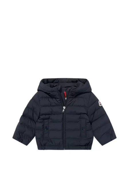 Kurtka puchowa dziecięca Moncler Enfant niebieska