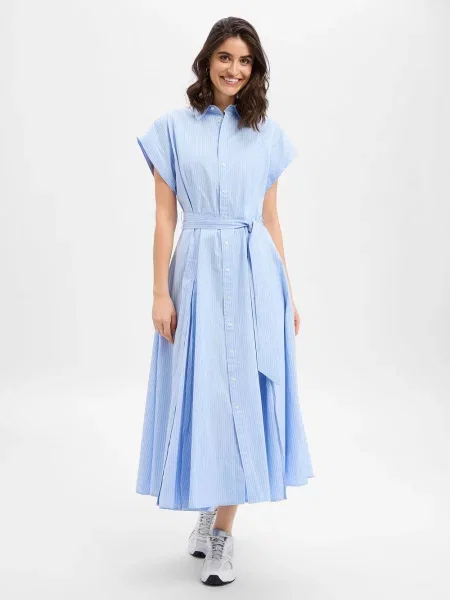 Polo Ralph Lauren Sukienka z bluzką Kobiety niebieski|brązowy w 34 niebieska