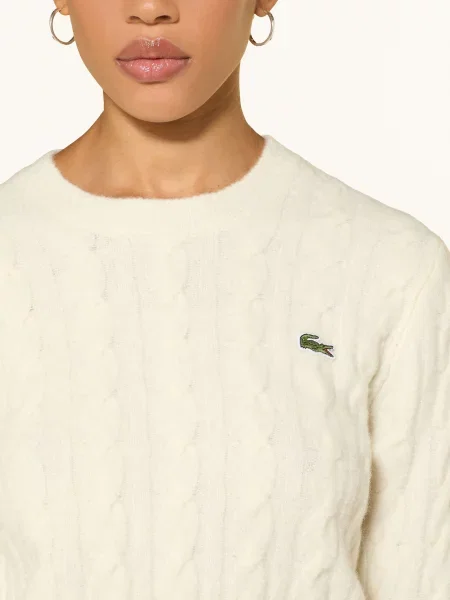 Lacoste Sweter beige beżowy