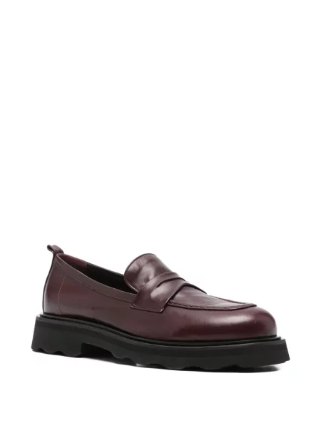 Pantofi loafer Pomme D´or din piele roșu